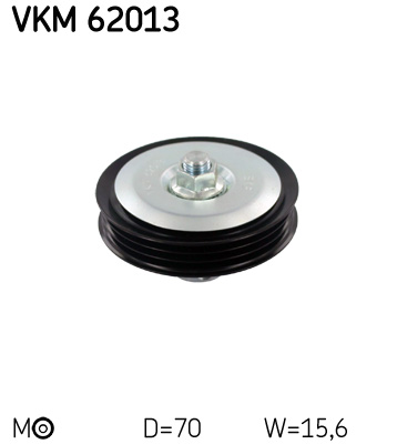 Belt Tensioner, V-ribbed belt - VKM 62013 SKF